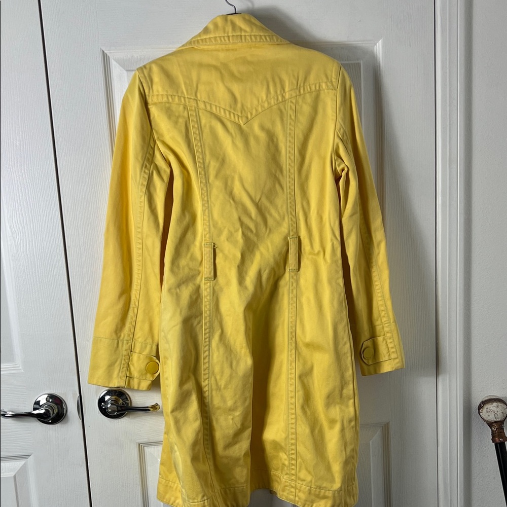 Tommy Hilfiger Sunny Yellow Trench Coat - Picture 6 of 7
